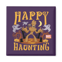 Rocket & Groot "Happy Haunting" Magnet