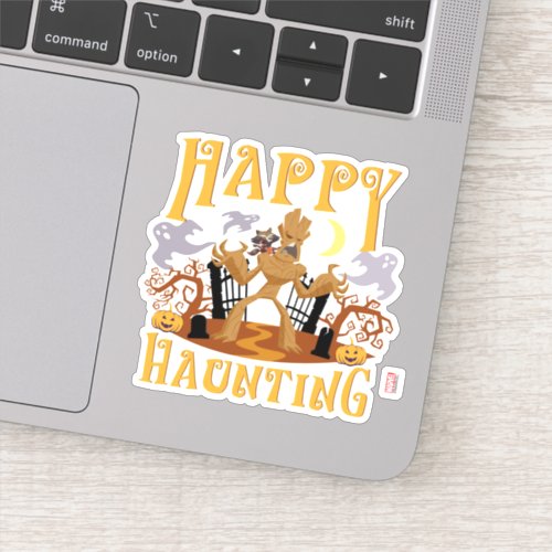 Rocket  Groot Happy Haunting Sticker