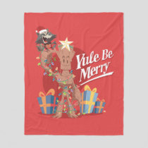 Rocket & Groot "Yule Be Merry" Fleece Blanket