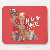 Rocket & Groot "Yule Be Merry" Mouse Pad