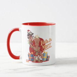 Rocket & Groot "Yule Be Merry" Mug