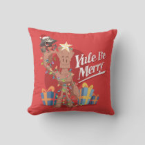 Rocket & Groot "Yule Be Merry" Throw Pillow