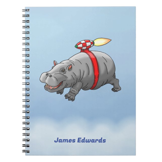 Rocket Hippo Notebook (Front)