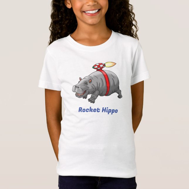 Rocket Hippo's Fast Jetpack Ride T-Shirt (Front)