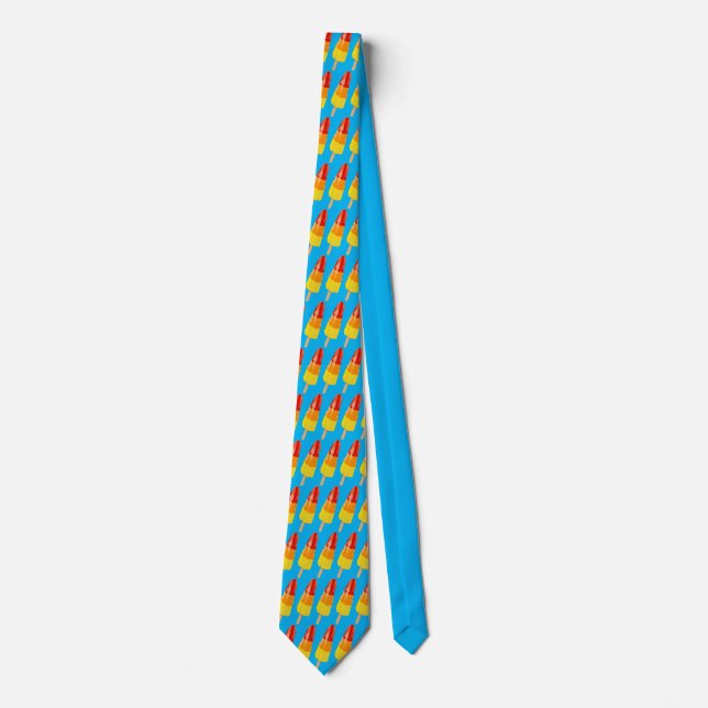 Rocket Ice Lolly Neck Tie (Front)