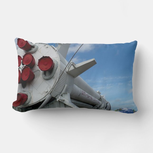 Rocket, Kennedy Space Center, Florida Lumbar Pillow (Front)