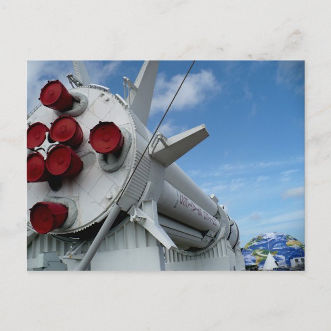 Rocket, Kennedy Space Center, Florida Postcard (Front)
