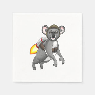 Rocket Koala Bear Napkins