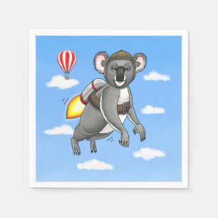 Rocket Koala Napkins