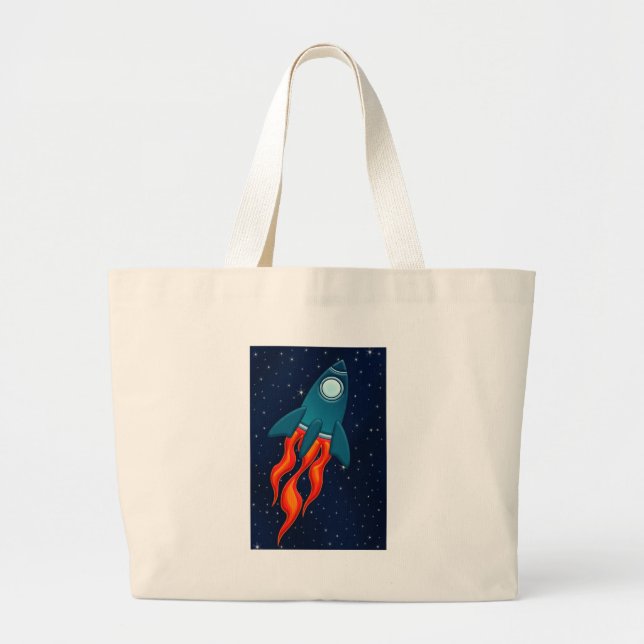Rocket Large Tote Bag (Front)