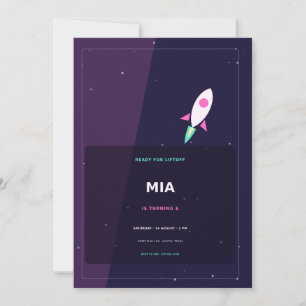Rocket Launch Invitation