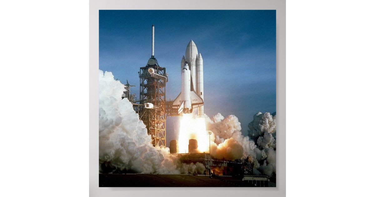 Rocket Launch Poster | Zazzle