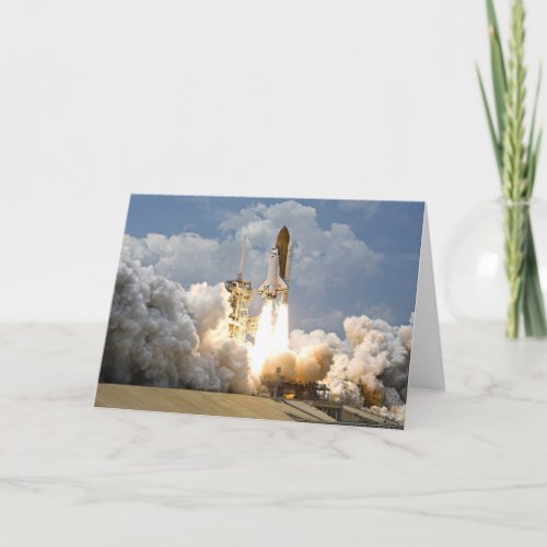 Rocket Launch Space Shuttle Card