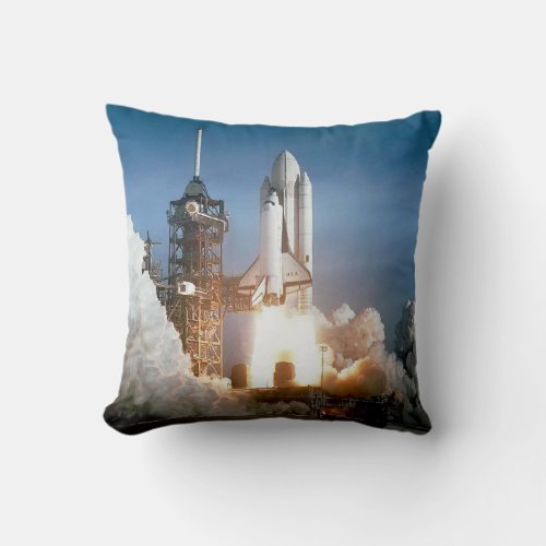 Rocket Launch Throw Pillow