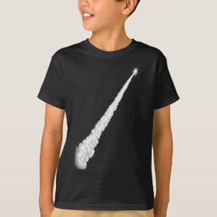 Rocket Launch Vapor Trail Line Art T-Shirt
