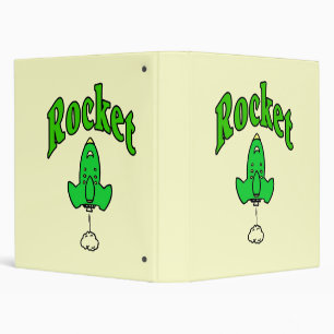 Rocket Logo, Rocket Logo 3 Ring Binder