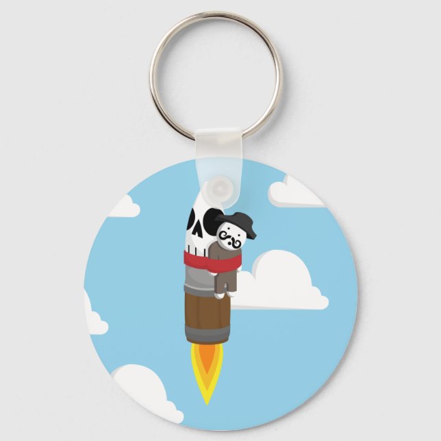 Rocket man keychain (Front)