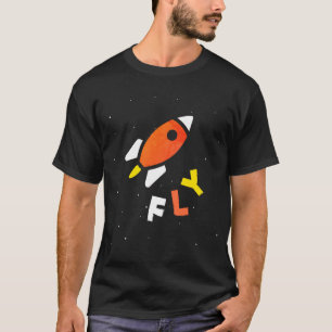 Rocket - Orange & Yellow Abstract Pop Art. FLY! T-Shirt