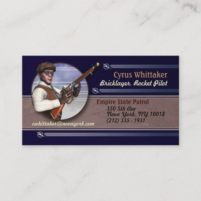 Rocket Pilot #3 Business Cards (Front)