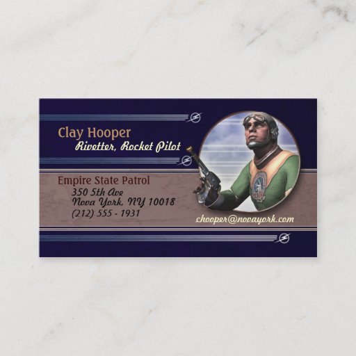 Customizable Rocket Pilot #5 Business Cards