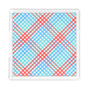 Rocket Pop Plaid Acrylic Tray