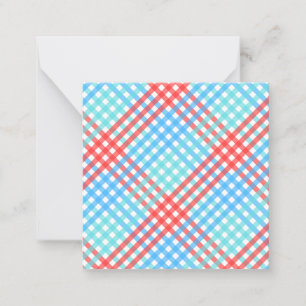 Rocket Pop Plaid Note Card