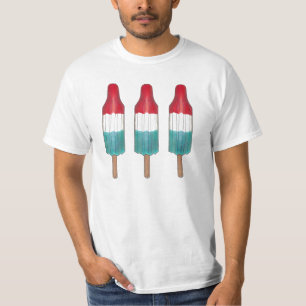 Rocket Pop Popsicle Red White Blue July 4th USA T-Shirt