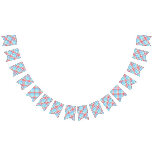 Rocket Pop, Small Plaid Bunting Flags (All)