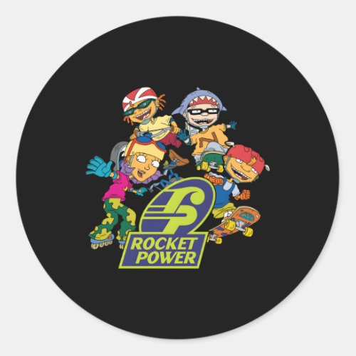 Rocket Power All Characters Classic Round Sticker