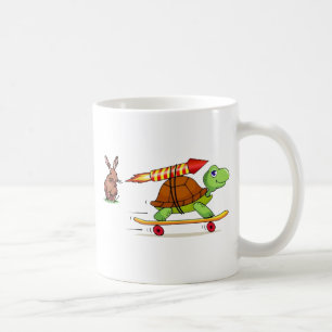 Rocket Propelled Tortoise and Hare Coffee Mug