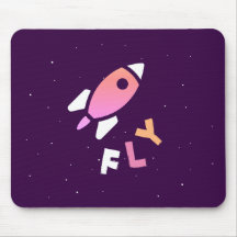 Rocket - Purple & Pink Abstract Pop Art. FLY!