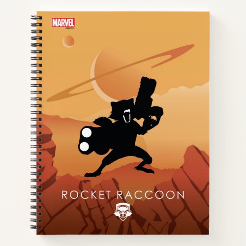 Rocket Raccoon Heroic Silhouette Notebook