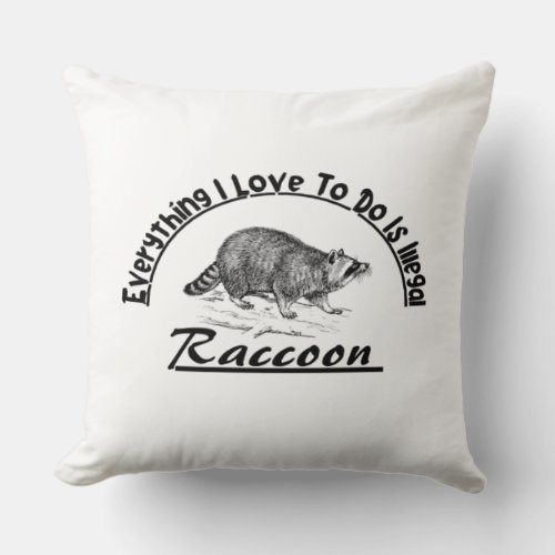 Rocket Racoon Throw Pillow