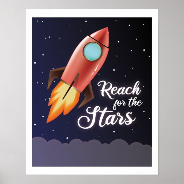 Rocket "Reach for the Stars" Poster (Front)