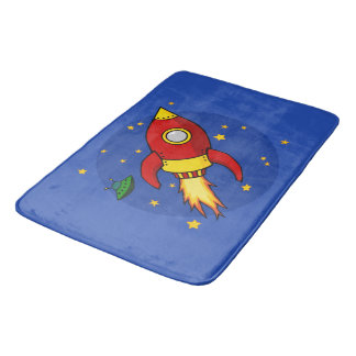 Rocket red Large Bath Mat