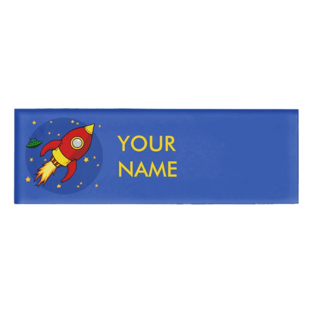 Rocket red Name Tag (Front)
