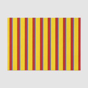 Rocket red Stripes Tissue Paper