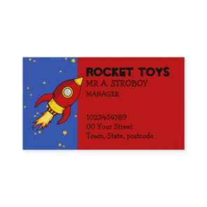 Rocket red yellow Business Card