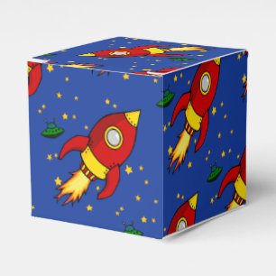 Rocket red yellow Classic Favor Box