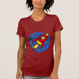 Rocket red yellow Ladies T-Shirt