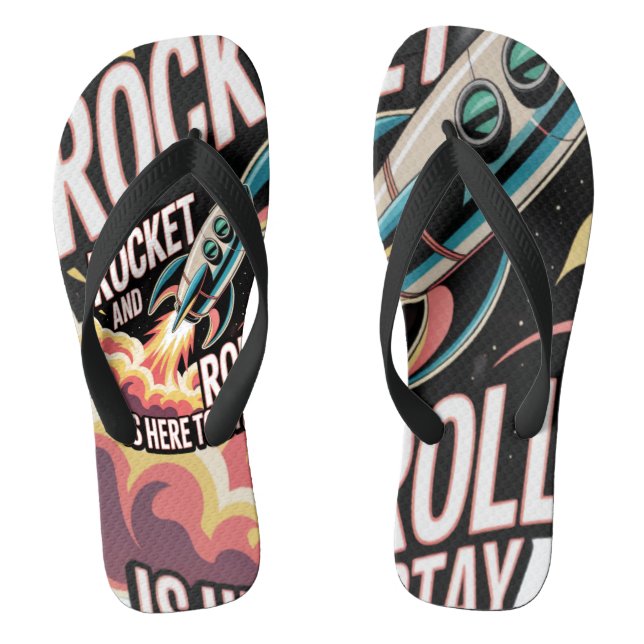 Rocket Roll  Flip Flops (Footbed)