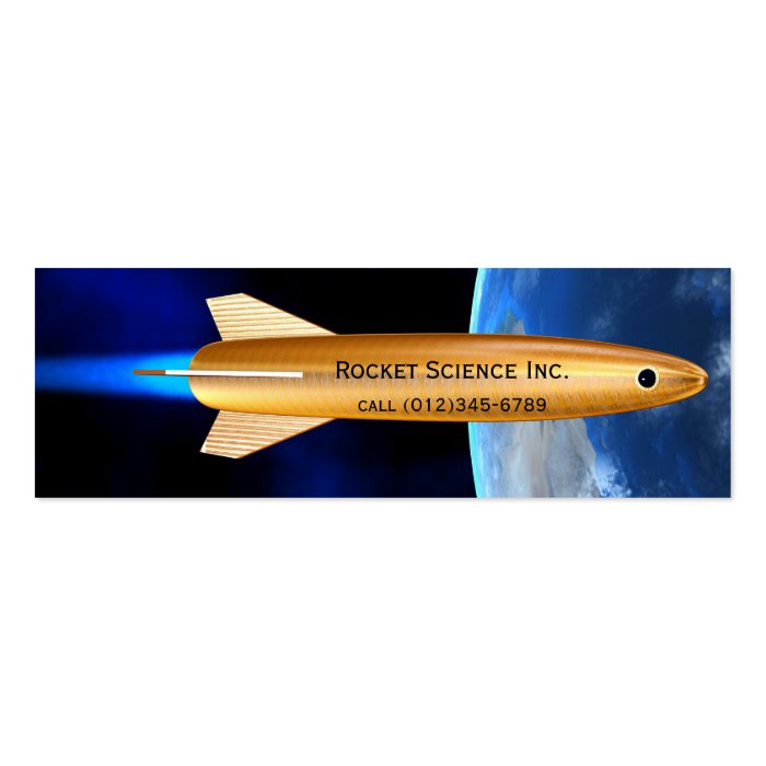 rocket science inc. business card template