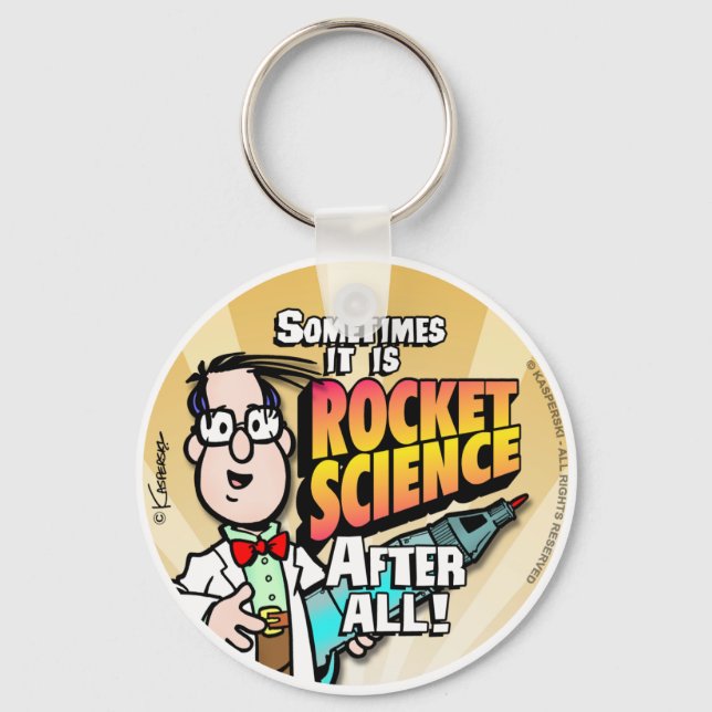 Rocket Science Keychain (Front)
