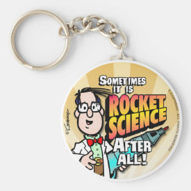 Rocket Science Keychain