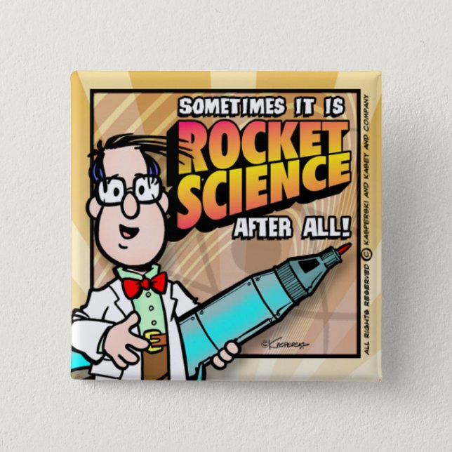 Rocket Science Pinback Button (Front)