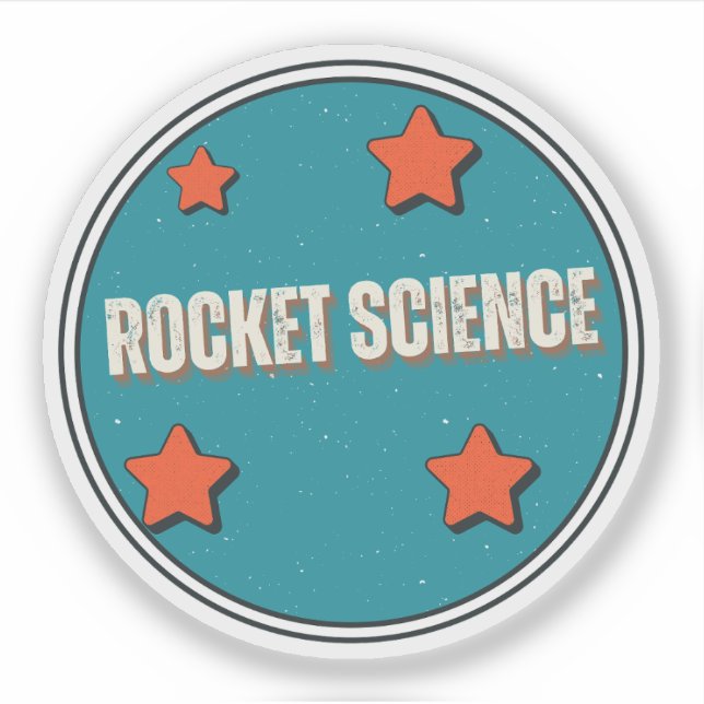 Rocket Science Sticker (Front)