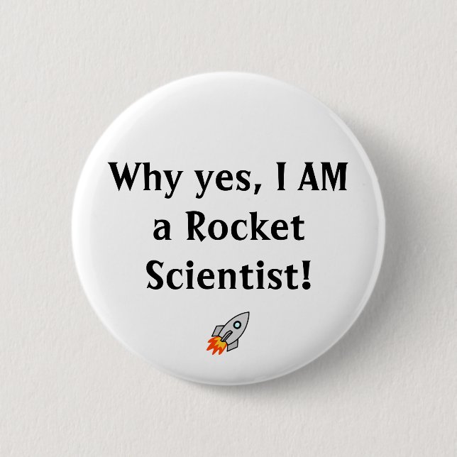 Rocket Scientiest Button (Front)