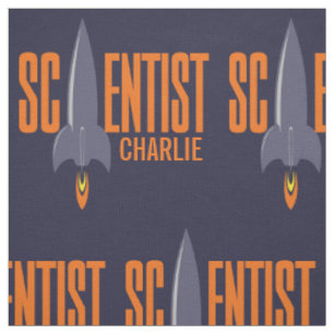 Rocket Scientist custom name & color fabric