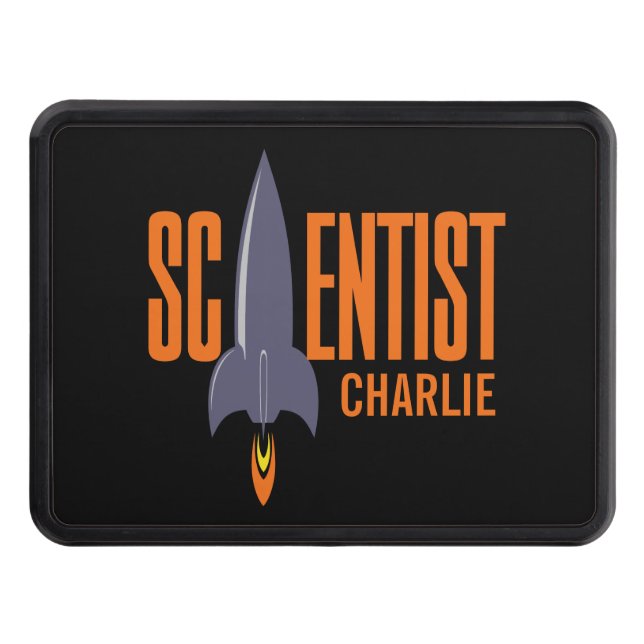 Rocket Scientist custom name hitch covers (Front)