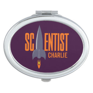 Rocket Scientist custom name pocket mirror For Makeup